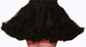 short petticoat french maid style in black