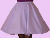 circle or poodle skirt worn with petticoats