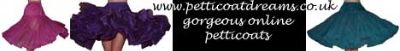 petticoat dreams banner with three petticoats